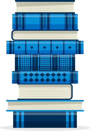 Pila de libros dibujada a mano